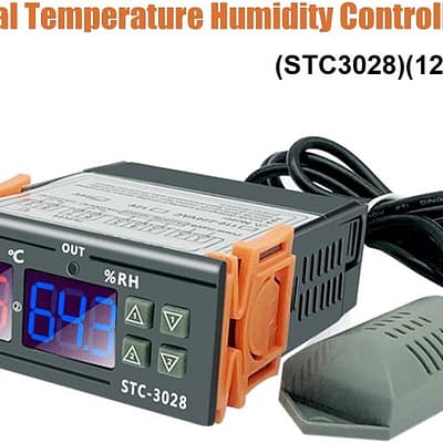 ثرموستات حرارة ورطوبة (STC3028)(12V)