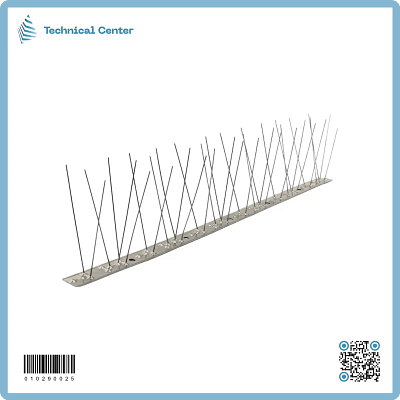 قاعدة شوكية ستيل (50 سم) طارد طيور