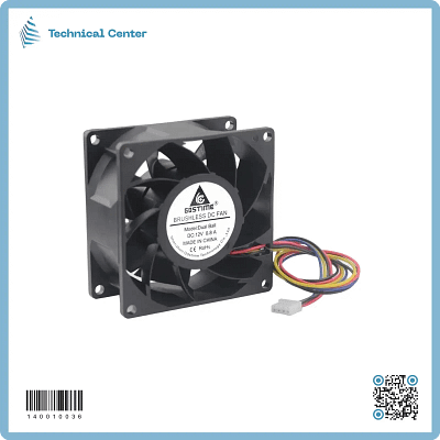 مروحة انفيرتر ط ش (12V-DC)mm(80X80X38)